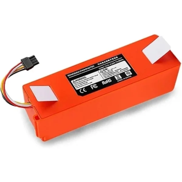 QU*Robot Dammsugare Batteri BRR-2P4S-5200S, Kompatibelt med Roborock, S55 S60 S65 S50 S51 S5 MAX S6, Ersättningsbatteridelar