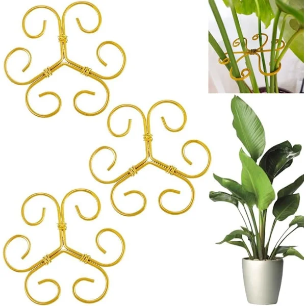 3 / 6 stk Plantestøtte Staudestøtte – Støtte for Klatreplanter og Blomsterstativer, Hagestøtte for Planter_TF_TF 3-pakning