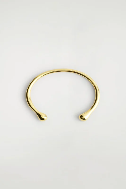 COS Women's Brazalete En Forma De Lágrima in Dorado