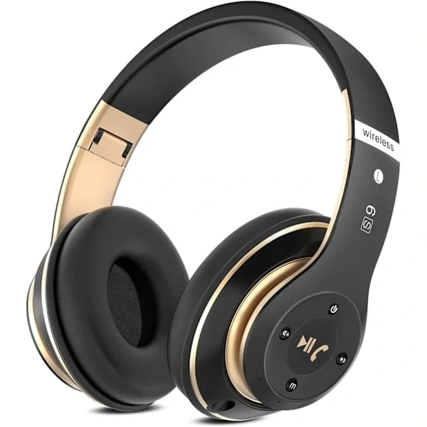 Bluetooth Over-Ear Hörlurar, 6 EQ-lägen, Trådlösa Hörlurar, 65 Timmar Speltid