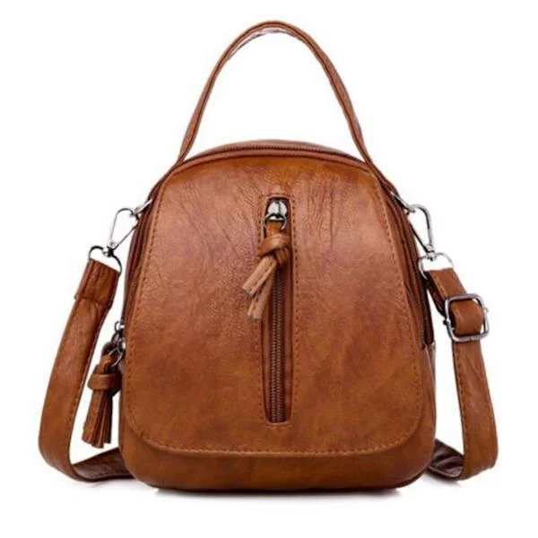 Luxury Backpack Crossbody Shoulder Travel Bag, Crossbody Phone Bag Wallets Handbags Clutch Brown