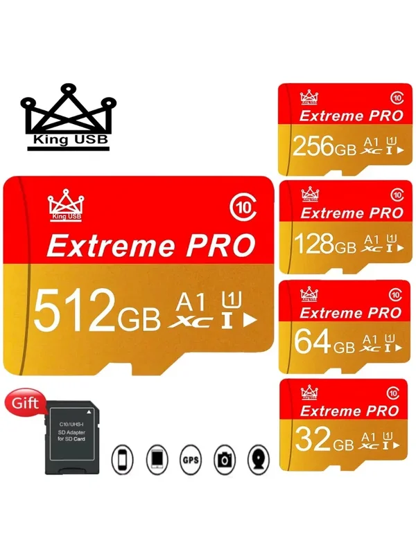 AliExpress - Carte mémoire de qualité 16 Go / 32 Go / 256 Go / 512 Go et carte Micro SD, cartes SD, cartes TF, lecture et écriture rapides, classe 10,
