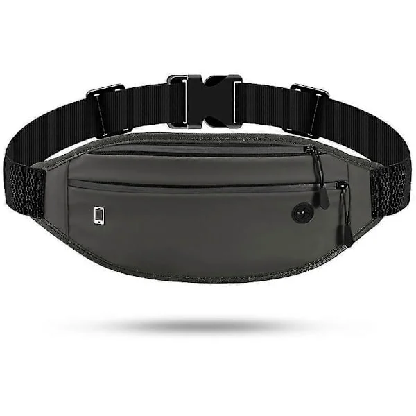 Running Belt Fanny Pack, Waist Bag For Running Jogging Gym Fitness Cycling Hiking Workout Dark gray