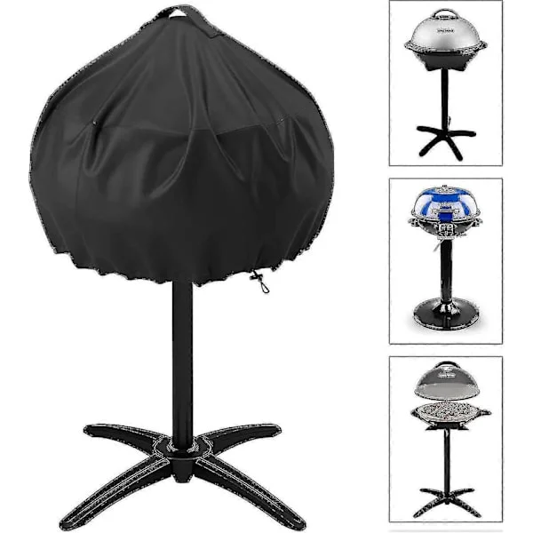 Grill Cover til George Foreman, Twopone Elektrisk Grill Cover Rundt Grill Cover, Indendørs Udendørs Vandtæt, 20x18 Tommer Happy H (LGL)