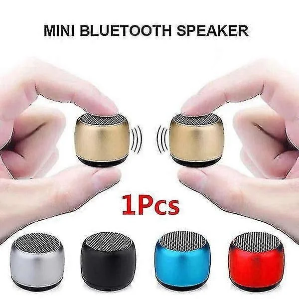 【DENGTU】Parbar Mini Bluetooth-høyttaler Metallbase Bluetooth Subwoofer Bærbar Bluetooth-høyttaler Trådløs Høyttaler - På lager