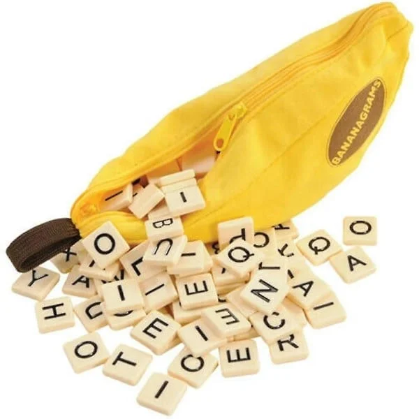 Bananagrams Sanapeli lapsille, hauska opettavainen lelu