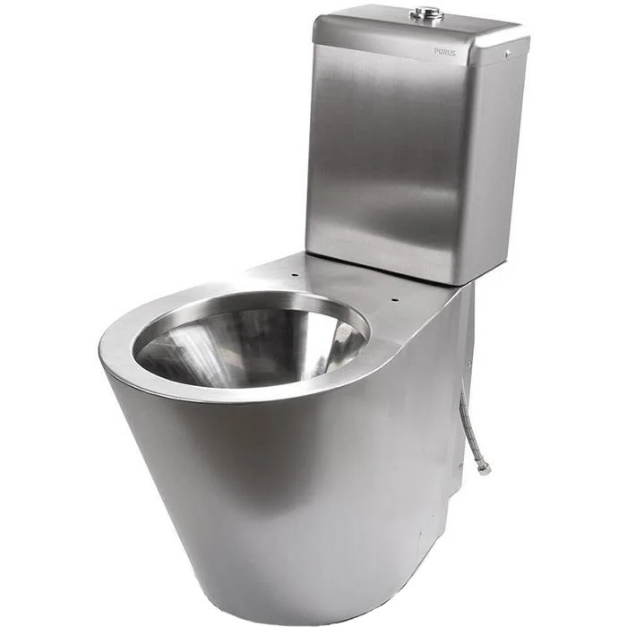 Purus V130 WC-stol rostfritt stål, Badrum