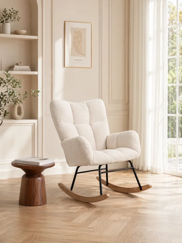 AliExpress - Fauteuil à bascule, fauteuil inclinable, fauteuil, chaise, fauteuil de salon, fauteuil à bascule rembourré avec une capacité de charge 