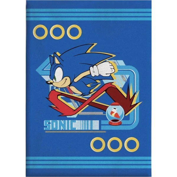 Sonic the Hedgehog Fleecepledd 100x140 cm – Mykt og Koselig Pledd for Fans
