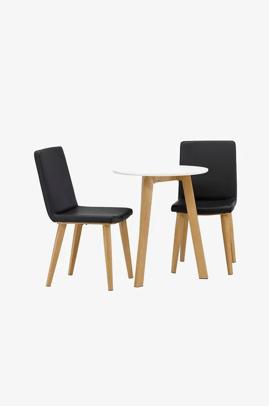 Venture Home - Ruokailuryhmä Leonora ja ruokapöydän tuolit Today, 2 kpl - Valkoinen - Ruokailuryhmä 2 hengelle - - Homeroom