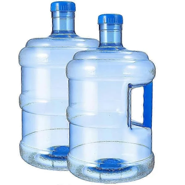 【BQ】2 pcs Camping Water Container Driving Water Tank Large Water Bottle Hiking Water Storage Bottle Blue