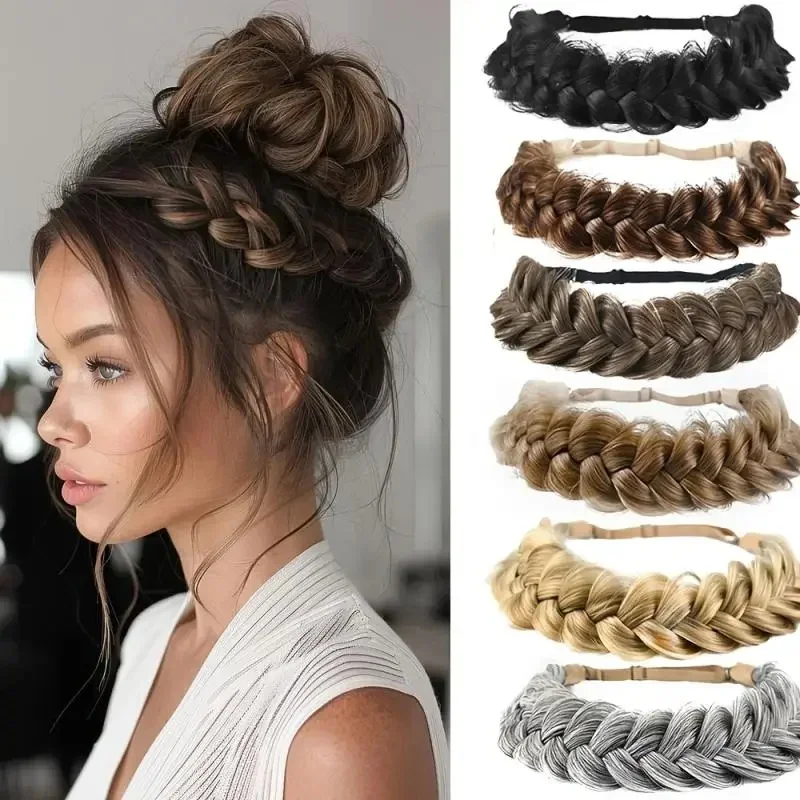 AliExpress - 1 pièces synthétique Premium réglable à la main perruque tressée bande élastique cheveux mode tressage cheveux bandeau chapeaux pour les 