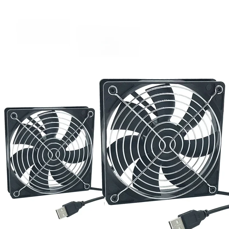 AliExpress - 120x120x25mm 80x80x25mm 12V USB Power Cooling Gehäuselüfter für Empfänger DVR Xbox TV Box Router