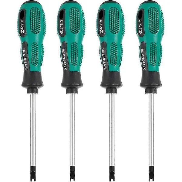 Skrutrekkersett, U-formet skrutrekker 4 stk/sett U-formet skrutrekker Magnetisk skrutrekker Sporet skrutrekker