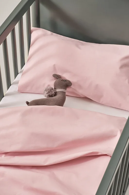 Jotex - Percale Mini Sengesett Sprinkelseng - Økologisk Pudderrosa - ZACK - Kjøp Sengesett til barn hos Jotex