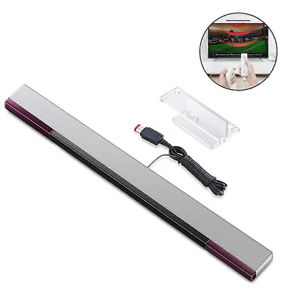 Sensor Bar för Wii, Ersättningskabeln Infraröd Strålsensor Bar för Wii och Wii U Konsol
