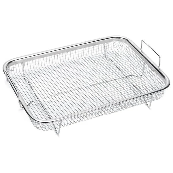 ugnsform, grillkorg i rostfritt stål, non-stick nät, bricka gallerkorg