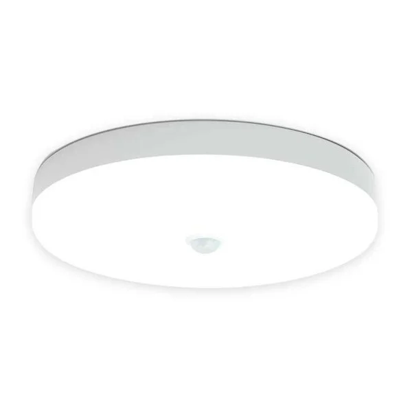 LED-taklampe med bevegelsessensor 9W kald hvit IP56 vanntett rund LED-taklampe for utendørs innendørs trapp bad garasje korridor{Fyn424}