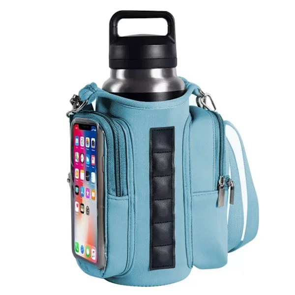 Magnetic Bottle Bag Waterproof Hiking Sports Gym Cross-body Shoulder Magnetic Water Bottle Holder Sling Bag