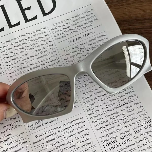 Retro Sports Solbriller Geometrisk Trend Steampunk Briller Sports Vintage Punk Shade Solbriller UV400 Kvinner Menn Briller
