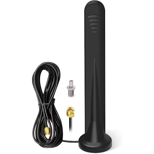 d4G 5G LTE-antenne, indendørs og udendørs signalforstærker 15DBI Omnidirectional vandtæt port TS-9/SMA, 3G/4G/5G/GSM/GPRS, til 4G LTE mobilrouter 