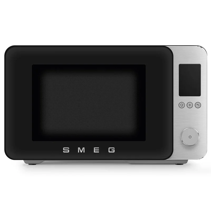 Smeg MOC02BLMEU mikrovågsugn med varmluft, svart | Vitvaror > Mikrovågsugnar | Bagaren och Kocken