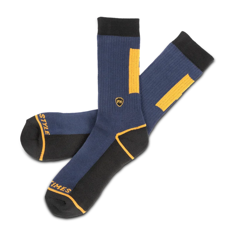 Fasthouse Varsity Performance Crew Socks Midnight Navy L-XL
