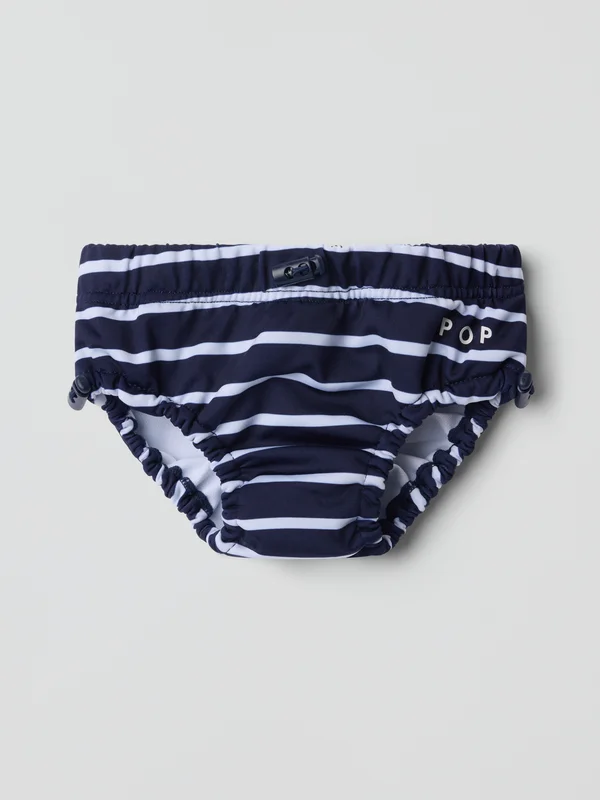 Polarn O. Pyret - Striped swim nappy - 62 - 68 - Childrenswear - blue