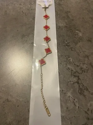 Fyrklöver armband, 18K PVD Plätering!