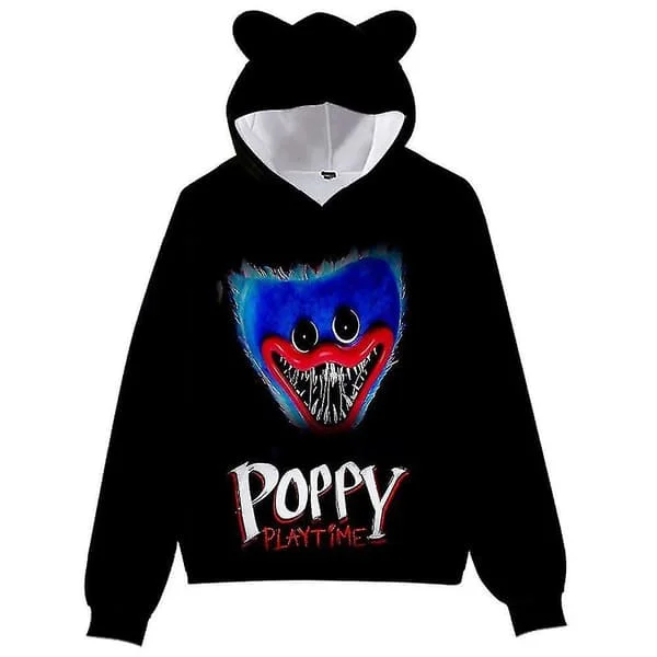Lasten pojat Poppy Playtime -painatus huppari kissankorva hupparit pusero takit topit