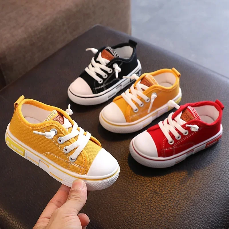 AliExpress - 2025 neue kinder Leinwand Schuhe Mode Baby Bord Schuhe Mädchen Atmungsaktive Einzelnen Schuhe Jungen Casual Schuhe