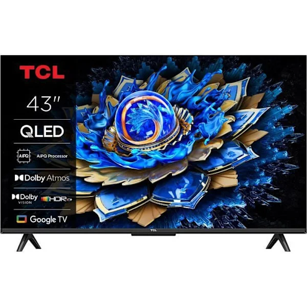 TCL 43T69C - QLED-TV 43" (109 cm) - 4K UHD 3840x2160 - HDR10+ - Android TV - 3xHDMI 2.1 - WiFi