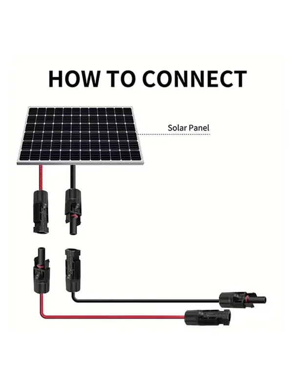 AliExpress - Solarpanel-Kabel, Drahtverlängerung, PV-Kabel, DC-zertifiziert, 4 mm2, 6 mm2, 12 AWG, 10 AWG, mit Solaranschlüssen