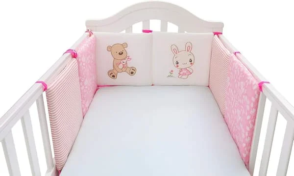 6 stk. Nest Sengekofanger Hovedbeskytter Baby Tremmeseng Kofanger 30x30cm Baby
