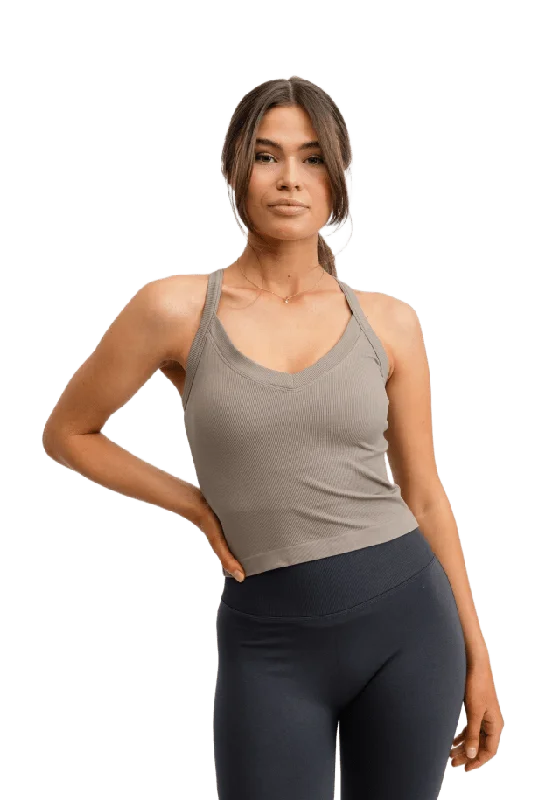 Drop of Mindfulness Ribbed Sports Tank Top Tröjor & jackor Dam S
