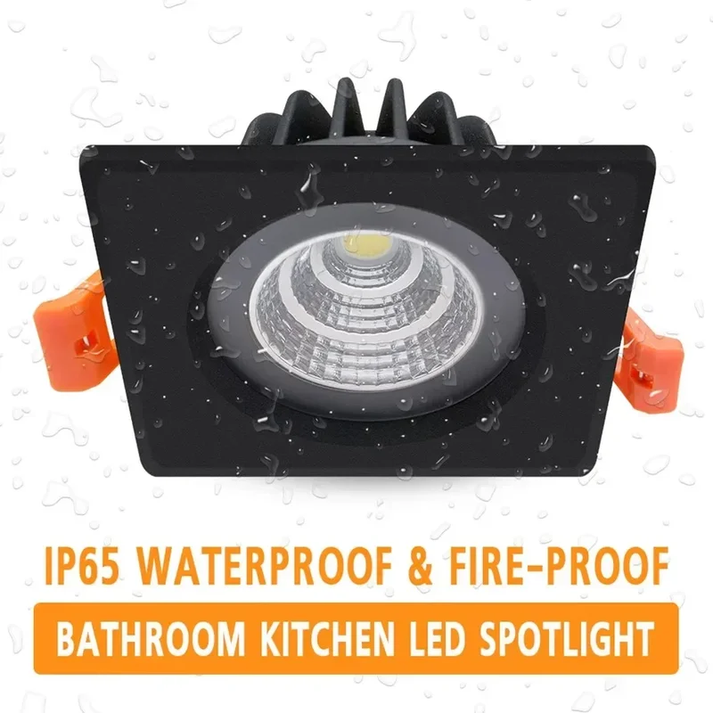 AliExpress - LED étanche Downlight COB Spot lampe 7W 15W vers le bas lumières LED plafonnier encastré LED Spot éclairage pour cuisine salle de bain 