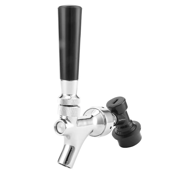 Mini tappekran i rustfritt stål, mini tappekran dispenseringssett med kulekobling, sikkerhetsventil for øldispenser for 2L/3.6L/5L fat