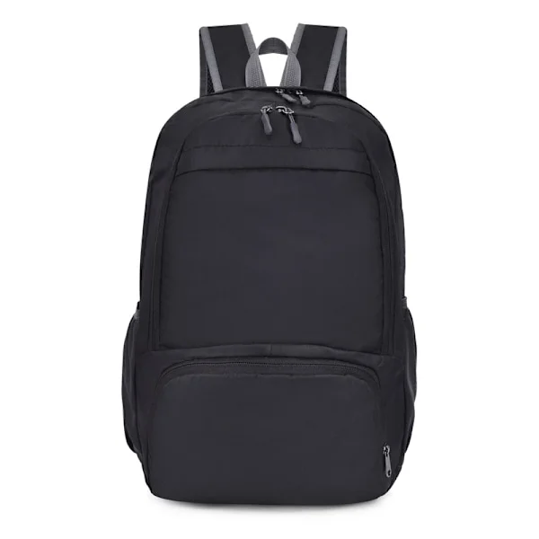 Ultralight Foldable Backpack, Waterproof Unisex Backpack, Comfort and Lightness, Outdoor Hiking, Camping and Cycling, Black