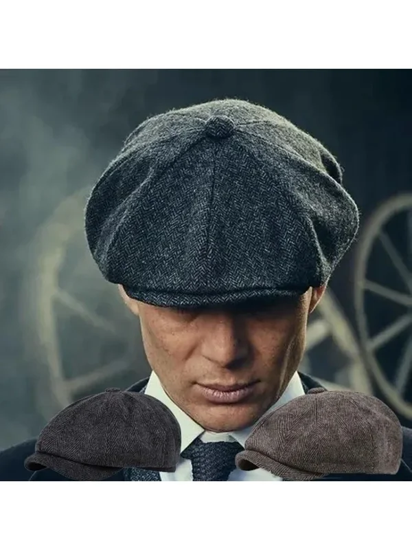 AliExpress - Nouveau Chapeau Gavroche Rétro Britannique d'Hiver pour Homme, Casquette Plate Octogonale Luxueuse Unisexe, Chapeau Urinal Tendance