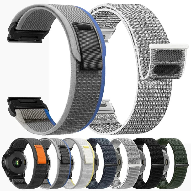 AliExpress - 26mm 22mm Nylon QuickFit Armband für Garmin Fenix 8 8Pro E 7 7X 6 6X 5X/Forerunner 970 965/Enduro 3/Instinct 3 2X Sportuhr