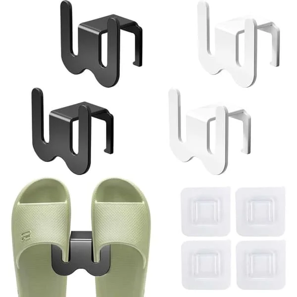 Wall Mounted Shoe Rack 4-Piece Set - Space-Saving Shoe Storage Rack Suitable for Entryway, Living Room, Bathroom, Balcony, and Hallway.