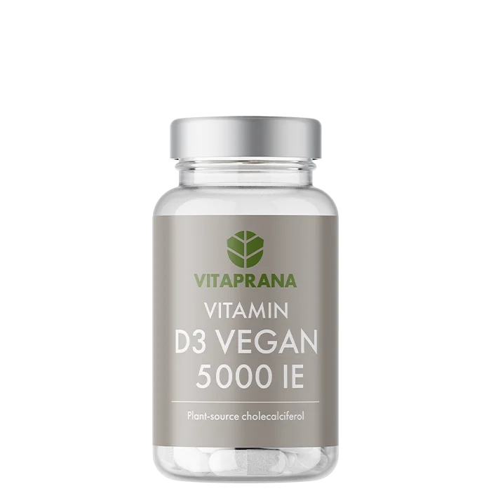 D-vitamin Vitaprana Vitamin D3 Vegan 5000 IE, 110 kapsler - Bodyman.dk