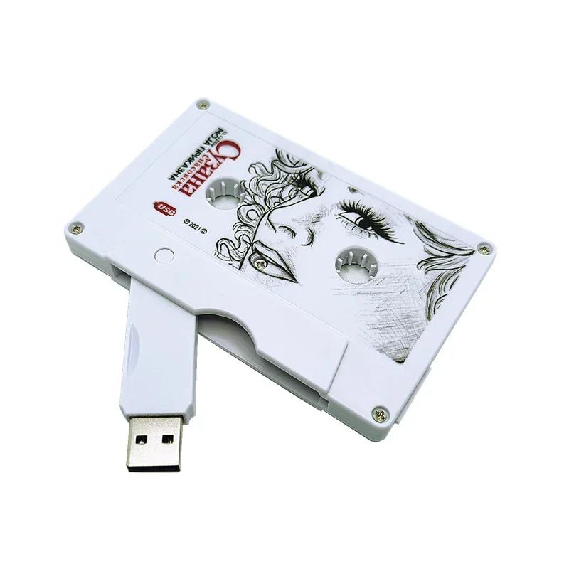 AliExpress - 10 teile/los Farbe Kassette Modell USB 2,0 Flash Stick 4GB 8GB 16GB 32GB 64GB 128GB und Transparent Box Individuelles LOGO