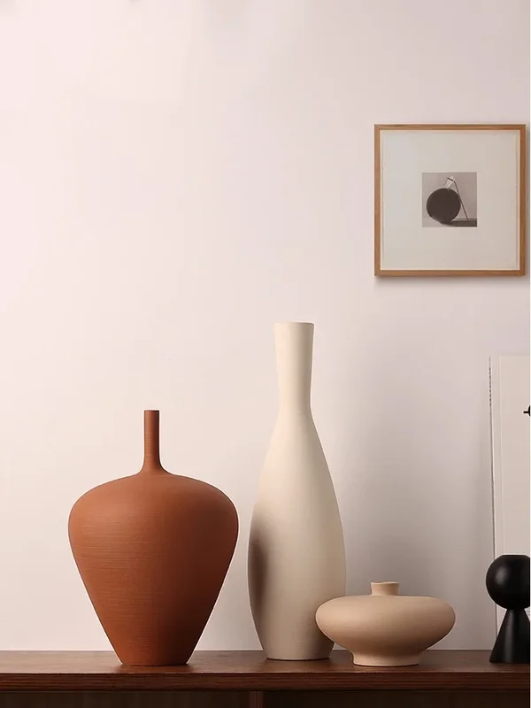 AliExpress - CAPIRON Nordic Retro Keramik Vase Schrank Wohnzimmer Dekoration Blumenarrangement Pampas Gras Zen Tischplatte Herzstück Tisch