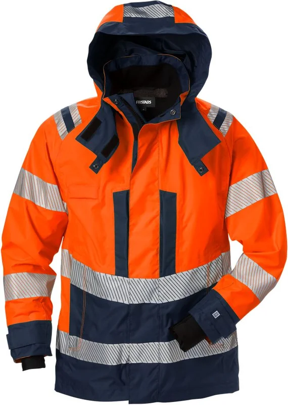 Arbetskläder Fristads Dam Varsel Airtech skaljacka 4518 GTT klass 3, dam, Varsel Orange/Marinblå