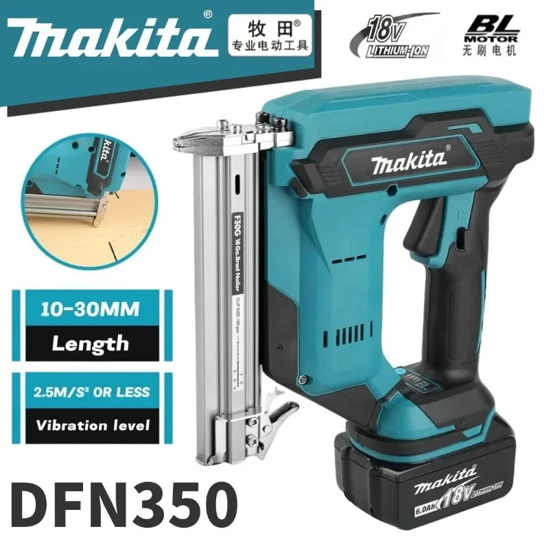 AliExpress - 100% Original Makita DFN350 Akku-Dübelnagler 10-30mm Nägel Leichtgewichtig Kompakt für Zier- und Abschlusstarbeiten mit 18V Akku