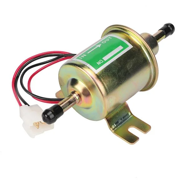 Universal 24V Bil Båt Elektrisk Bränslepump Inline Filter Bensin Diesel Ersättning (Guld)