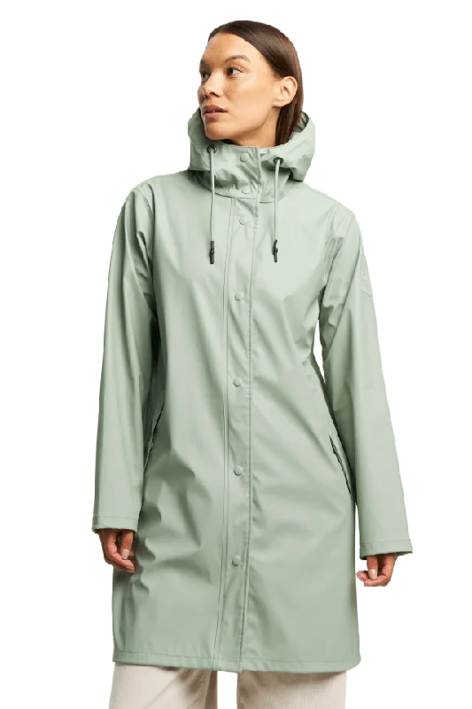 Tenson Apelviken Rain Coat Women Regnjackor Dam Grön XS