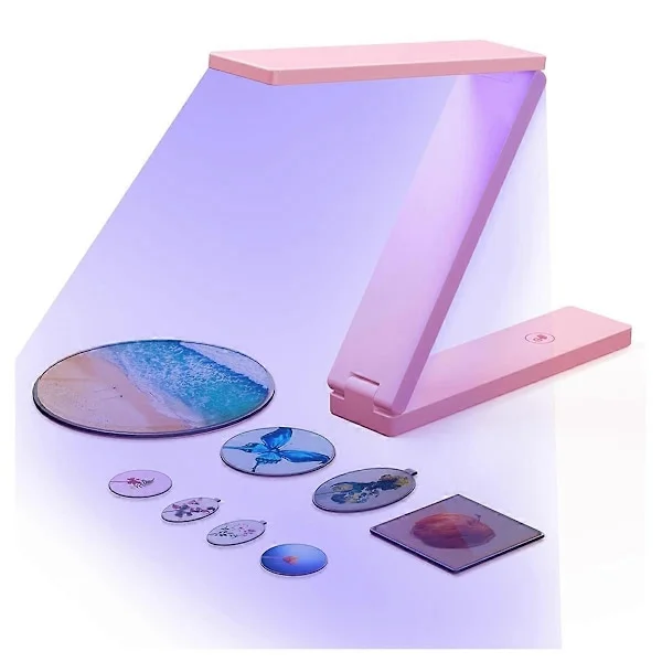UV Lampe til Resin Hærdning, 3 i 1 Brug, Resin Tilbehør til UV Resin, Resin Form, DIY Håndværksdekoration