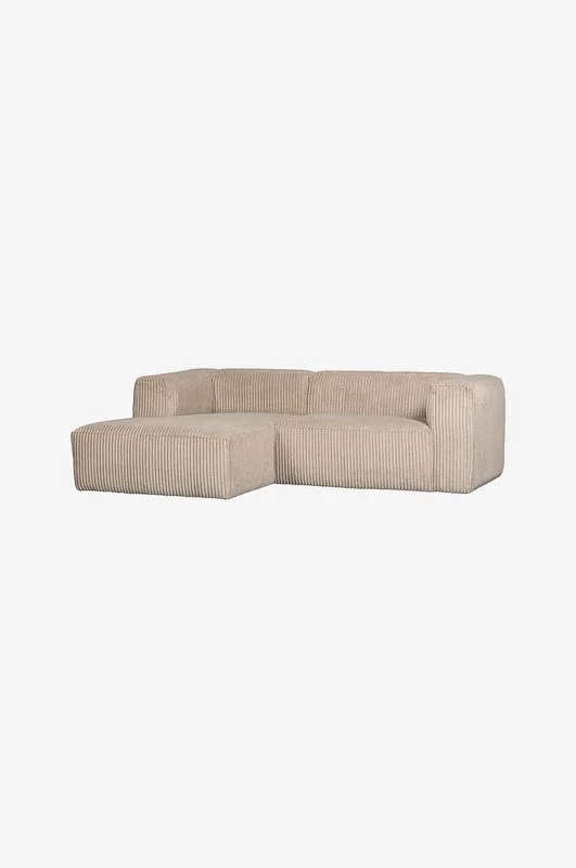 WOOOD - Sjeselong Sofa Bean - Beige - Sofaer med sjeselong - Fra Homeroom